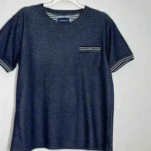 Denim & Flower Navy Blue Short Sleeve Tee